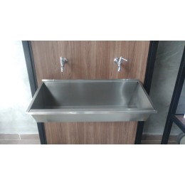 Lavatório Coletivo Inox 1,00m - Construinox